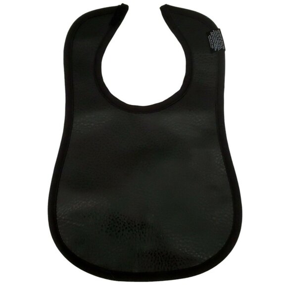 Vinyl Baby Infant Bib Mini Maniacs Slick Surf Ocean Tropical Palm Vegan Leather - Picture 2 of 8